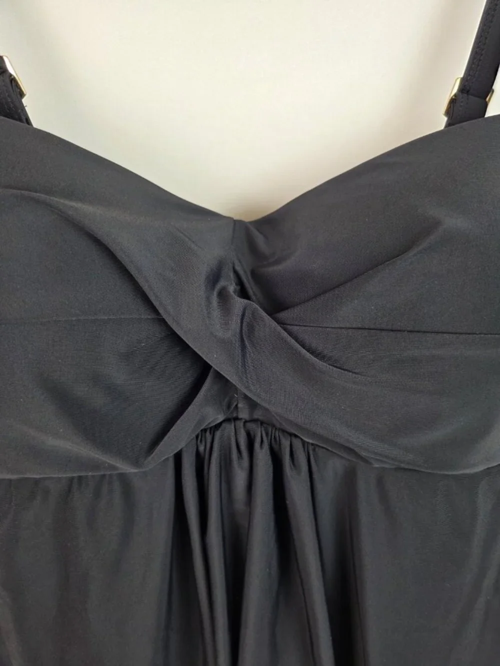 Nicole Miller Women's One Piece Swimsuit Plus Size 3X Black Swim Swimdress